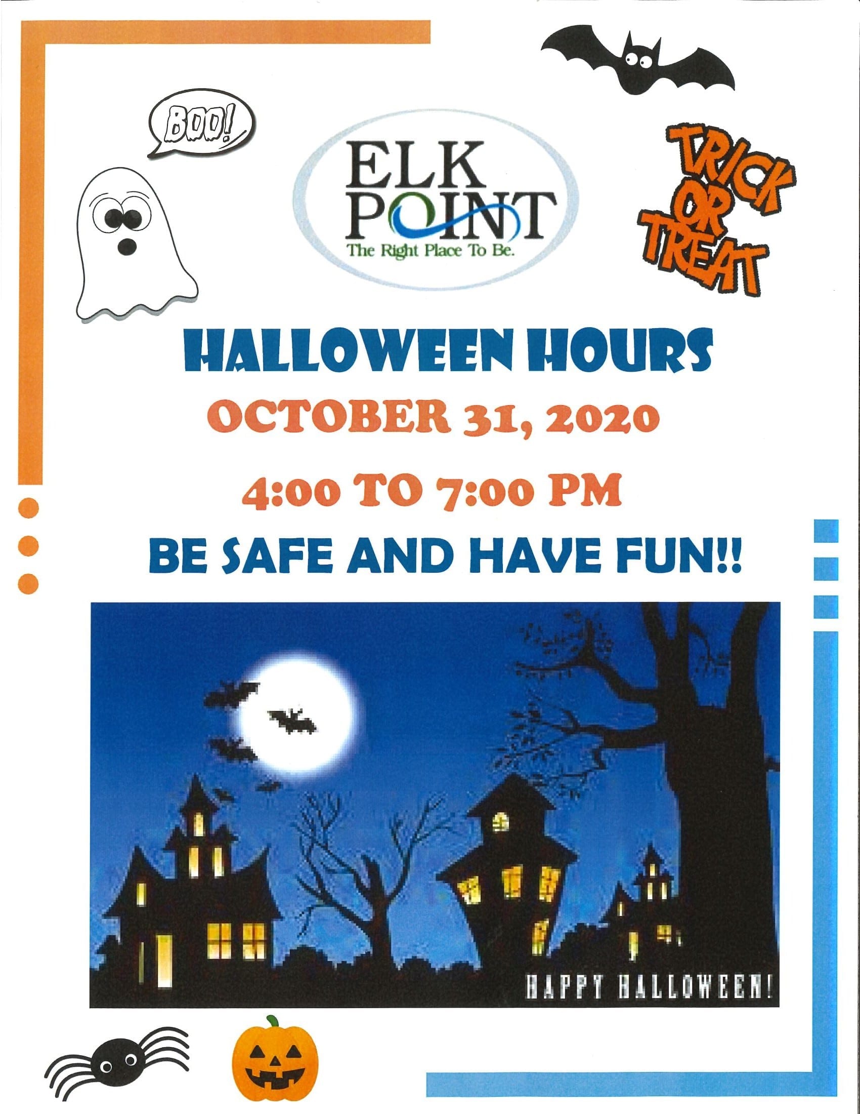 Halloween Hours Town of Elk Point