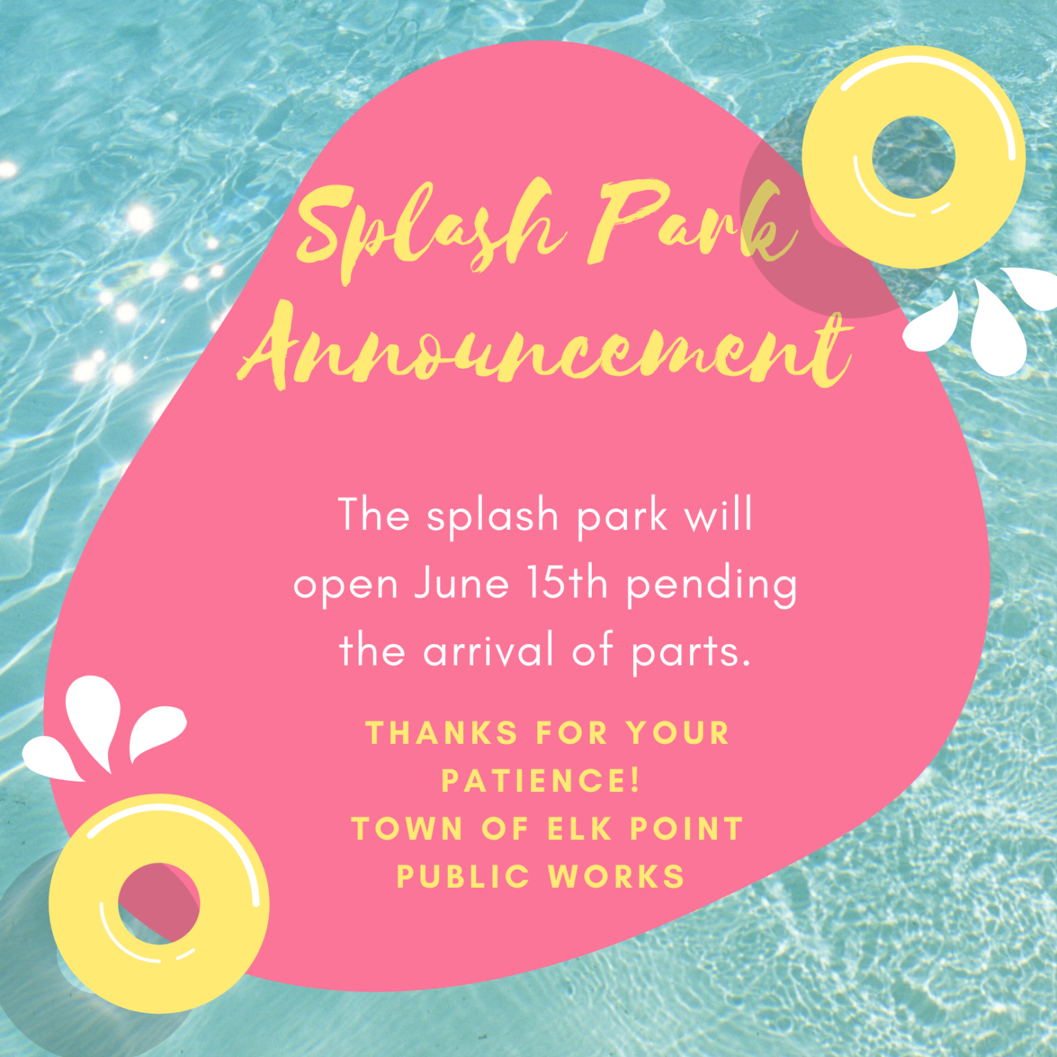 Splash Park Town of Elk Point